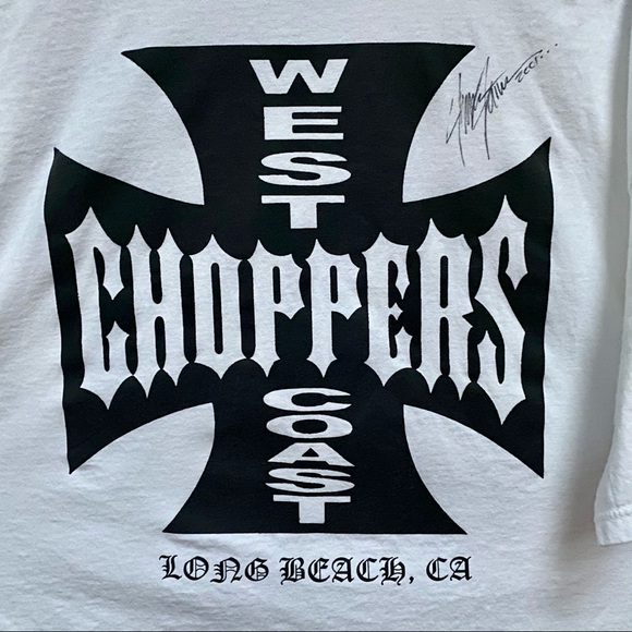 Rare Vintage West Coast Choppers Signed T-Shirt - Picture 4 of 5